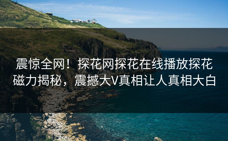 震惊全网！探花网探花在线播放探花磁力揭秘，震撼大V真相让人真相大白