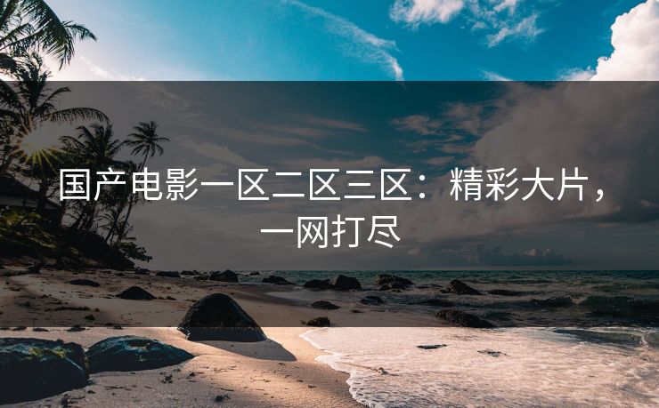 国产电影一区二区三区：精彩大片，一网打尽